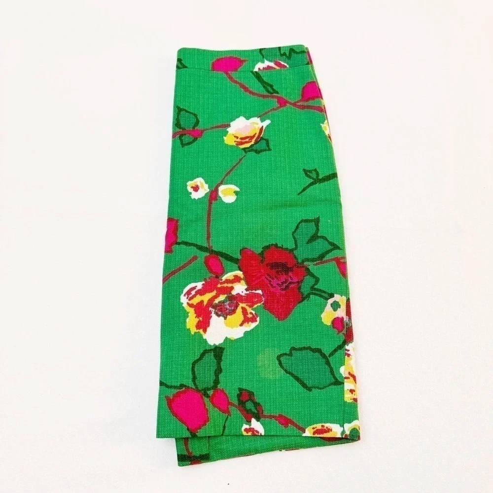 J. Crew Flower Patterned Pencil Skirt Green Multi SZ4